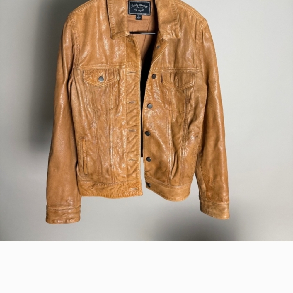 Lucky Brand Tan Leather Jacket